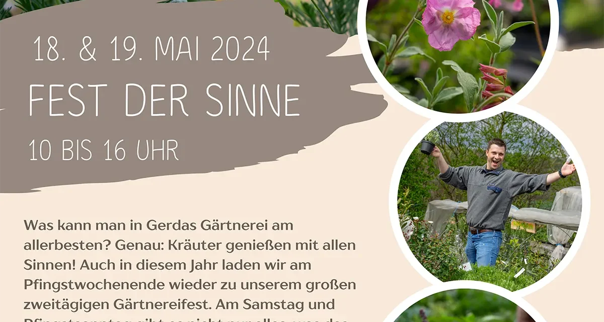 18. + 19.05. Fest der Sinne 2024